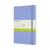 Notitieboek Moleskine large 130x210mm blanco hard cover hydrangea blue