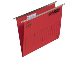Elba Hangmap Verticfile Ultimate® Verticaal, A4, v-bodem, rood (doos 25 stuks) artikel afbeelding