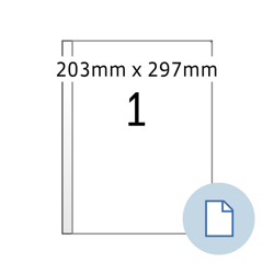 Etiket HERMA 8401 A4 EXPR 500 203x297mm wit 500 stuks
