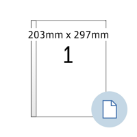 Etiket HERMA 8401 A4 EXPR 500 203x297mm wit 500 stuks