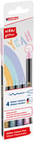 Fineliner edding 1200 fijn glitter pastel assorti set à 4 stuks