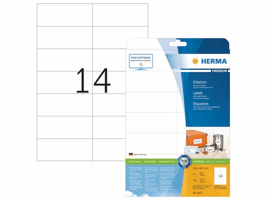 Etiket HERMA 5057 105x42.3mm premium wit 350 stuks
