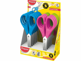 Schaar Maped Essentials 13cm links display á 10 stuks assorti