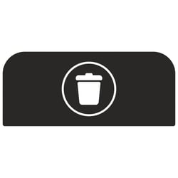 Configure Recyclingstation Paneel Landfill EN 57 ltr, Rubbermaid
