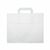 FSC® papieren blokbodemtas WIT 26+17x26cm