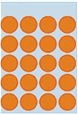 Etiket HERMA 1874 rond 19mm fluor oranje 100 stuks