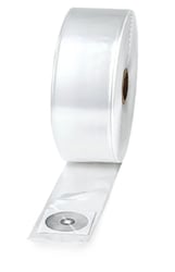 Buisfolie 100 mm breed, 100my. Transparant