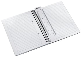 Notitieboek Leitz WOW A5 spiraal PP lijn roze