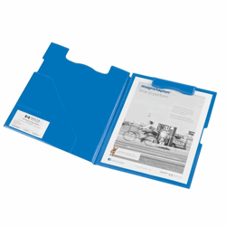 Klembordmap formaat A4, VE = 3 stuks blauw