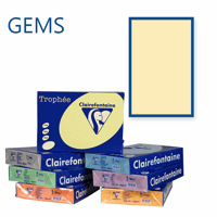 Clairefontaine Trophee kopieerpapier A4 210x297 160 g/m². Kleur: Chamois. Artikelcode: 1040 (Doos à 4 Pak à 250 Vel)