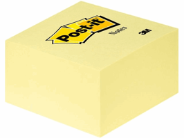 Post-it® Notitieblok 76 x 76 mm, 450 vellen per kubus (blok 450 vel)