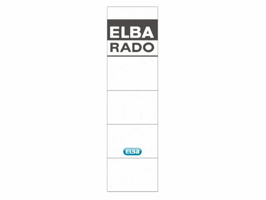 Rug-insteekkaart Elba Rado breed 44x159mm wit 10 stuks
