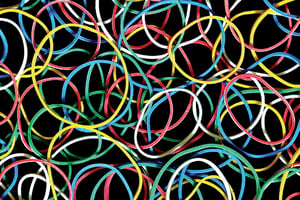 Elastiek Standard Rubber Bands 18 50gr 94 stuks assorti