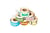 Waarschuwingsetiket Rillprint do not fold 46x125mm wit