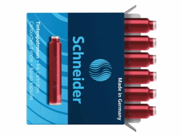 Inktpatroon Schneider din rood doos à 6 stuks