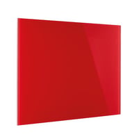 Designbord van glas, magnetisch b x h = 800x600 mm kleur intensief rood