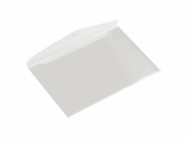 Dossiermap A5 PP velcro transp/pk10