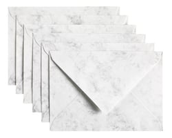 Envelop Papicolor C6 114x162mm Marble grijs