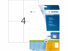Etiket HERMA 5063 105x148mm A6 premium wit 100 stuks