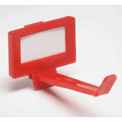 Sleutelhaken, VE = 10 stuks vanaf 10 VE rood