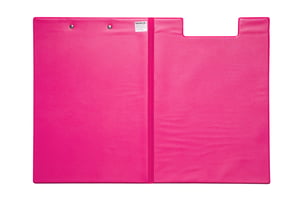 Klembordmap MAUL A4 staand met penlus neon roze
