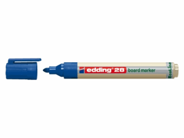 Viltstift edding 28 whiteboard Ecoline rond 1.5-3mm blauw
