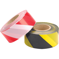JSP Zebra tape w.7cm-zwart/geel-500 m