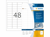 ETIKET HERMA 4346 45.7X21.2MM MOVABLE A4 1200ST WT artikel afbeelding