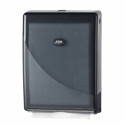 Euro Pearl BLACK vouwhanddoekdispenser voor C-fold en multifold vouwhanddoekjes artikel afbeelding