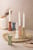 Kandelaar Creotime hout conisch 14.5cm