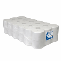 Toiletpapier euro coreless 1 laags,1400 vel, recycled tissue voorzien van ECO keurmerk.