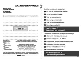 Trodat Nabestelkaart Stempelplaatje voor TRO 5460