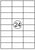 Etiket Quantore 70X37mm 360stuks artikel afbeelding