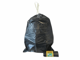 Afvalzakken met trekband, 60L, 60x80cm, 50µm