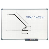 Rasterbord MAULstandard, wit raster 20x20 mm (Breedte: 900 mm; Gewicht: 4,4 kg; Hoogte: 600 mm)