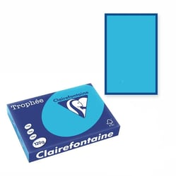 Clairefontaine Multifunctioneel Papier A4, 120 g/m², Azuurblauw (pak 250 vel) artikel afbeelding