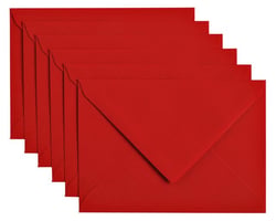 Envelop Papicolor C6 114x162mm Rood