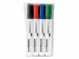 Viltstift Legamaster TZ 100 whiteboard rond 1.5-3mm assorti pak à 4 stuks