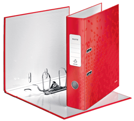 Ordner Leitz WOW 180 gelamineerd 600 vel rood
