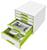 Ladenblok Leitz WOW Cube 5 laden wit/groen