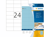 ETIKET HERMA SUPERPRINT 4468 70X37MM BLAUW 480ST artikel afbeelding
