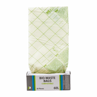 Naturesse MaterBi afvalzak, 60 liter, 60x80cm, 30µm