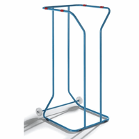 Afvalbak voor grote volumes aan kringloopmateriaal, staal inhoud 1000 l (Breedte: 840 mm; Diepte: 720 mm; Eigenschap: verrijdbaar)