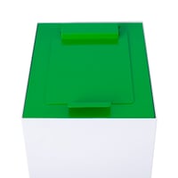 Top met klepdeksel voor modulaire afvalscheidingsunit