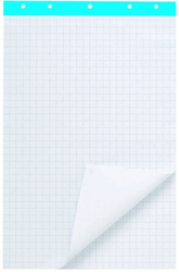 Staples Flipoverpapier gerecycled 65 x 100 cm, 50 vel, met 5 gaten (pak 2 blokken) artikel afbeelding