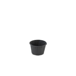 Bakje papier (FSC®) rond zwart 1.0oz / 30ml , ø 44 x h27mm
