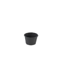 Bakje papier (FSC®) rond zwart 1.0oz / 30ml , ø 44 x h27mm
