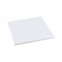 Suikerriet bord "Karo" 260x260x20mm, kleur wit