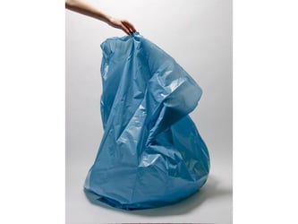 Afvalzak 240 liter, 65/25 x 70 cm, Blauw (rol 10 stuks) artikel afbeelding