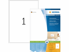 Etiket HERMA 4252 199.6x289.1mm premium wit 100 stuks